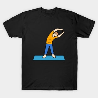 Tiryaka tadasana pose- yoga T-Shirt